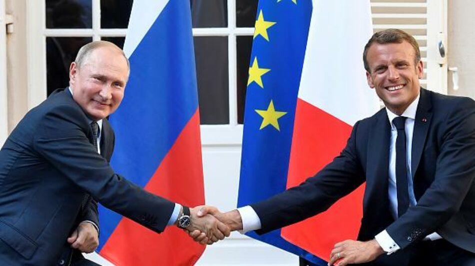 El presidente francés Emmanuel Macron anuncia una inminente visita a Rusia