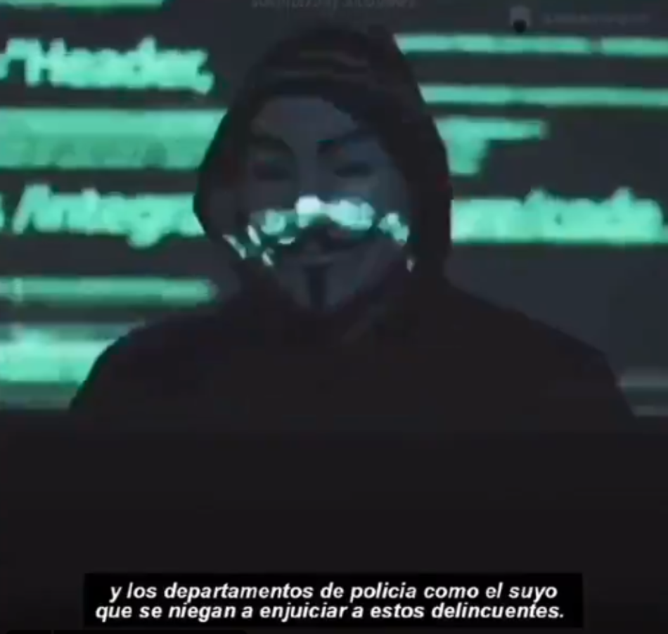 Anonymous asegura que expondrá muchos de los crímenes de la policía al mundo