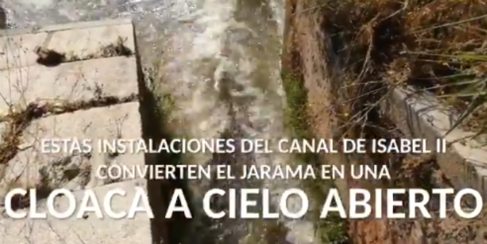 Ecologistas denuncian los reiterados vertidos de aguas fecales y residuos al río Jarama