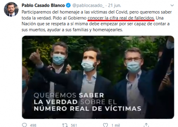 El PP amenaza con una denuncia tras publicarse su argumentario, en el que pide usar la cifra de los muertos en la campaña electoral