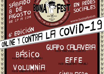 Guapo Calavera, Básico, Effe, Volumnia, Varo V y Simulacro se suman a la lucha contra la despoblación y el coronavirus del Boina Fest