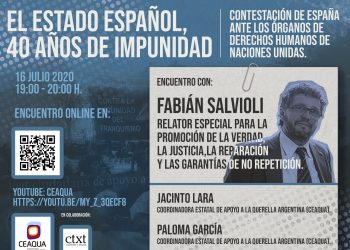 Encuentro con Fabian Salvioli, con el Relator Especial de Naciones Unidas