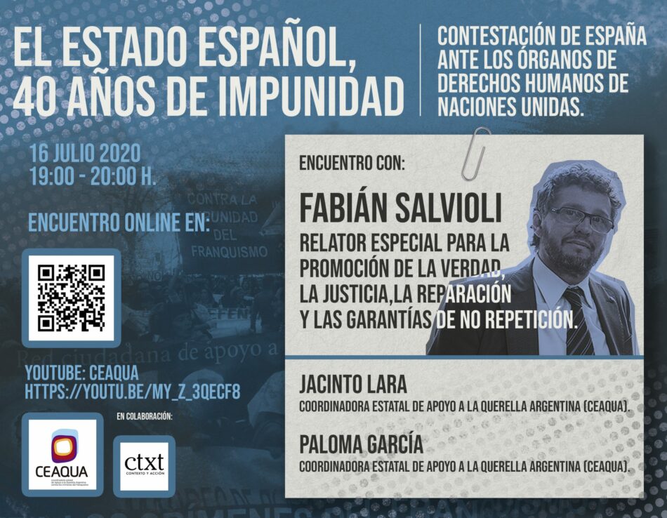 Encuentro con Fabian Salvioli, con el Relator Especial de Naciones Unidas