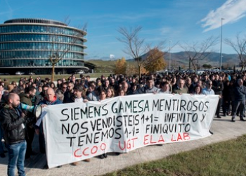 El PCE-EPK de Navarra y Gazte Komunistak-UJCE muestran su total solidaridad con la plantilla de la planta de Aoiz de Siemens Gamesa