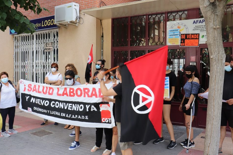 Continúa la huelga en la residencia de AFAPADE en Murcia