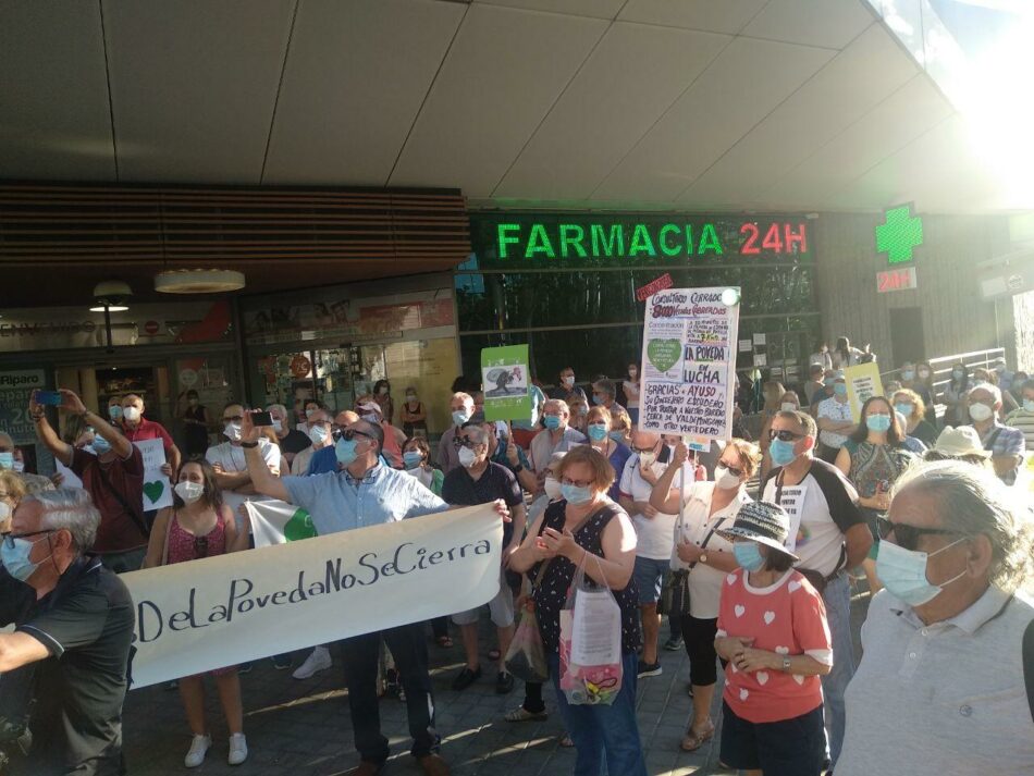 La vecindad de La Poveda (Arganda) intensifica sus protestas por la reapertura de su consultorio médico