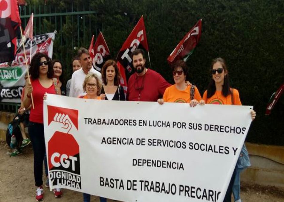 Los trabajadores y trabajadoras de la Agencia de Servicios Sociales y Dependencia van a la huelga los días 22 y 23 de julio