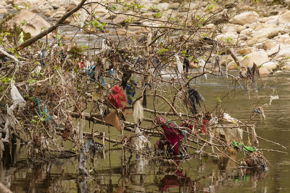 Basta ya de bolsas de plásticos abandonadas en el medio ambiente asturiano