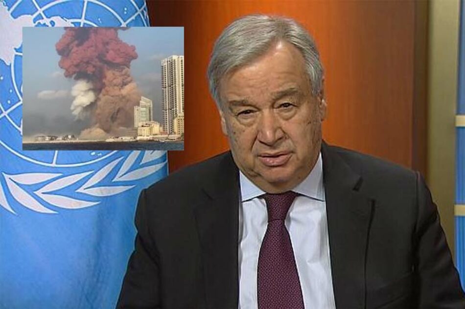 ONU reitera apoya al Líbano tras violentas explosiones