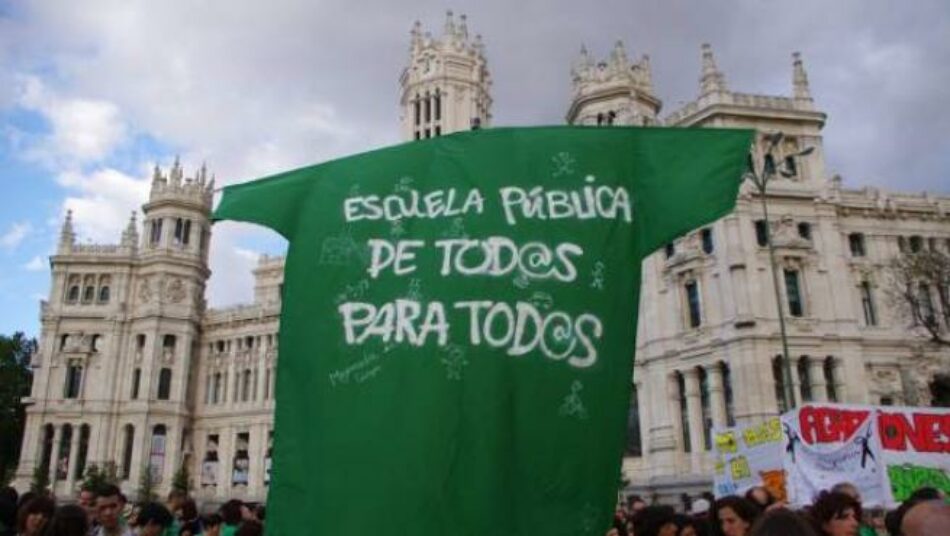 Los sindicatos anuncian huelga del profesorado en Madrid