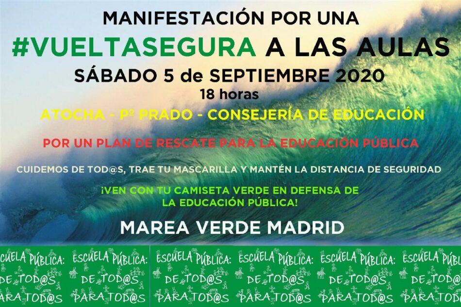 La Marea verde se pone en marcha para las próximas movilizaciones