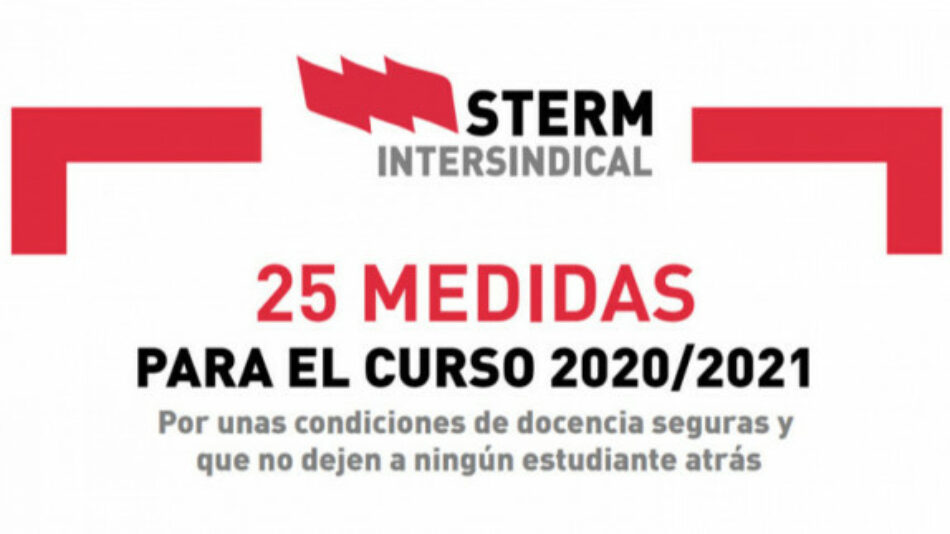 STERM critica a la Consejería de Educación por “desatender las demandas de la comunidad educativa”