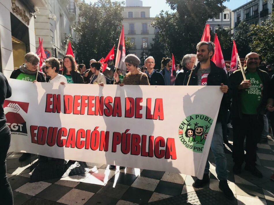 CGT llama al resto de sindicatos a sumarse a la huelga educativa en Andalucía
