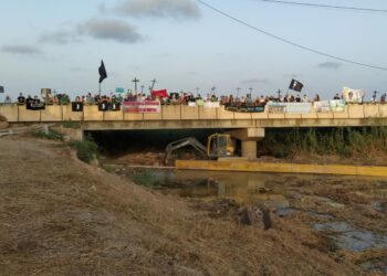 La manifestación en defensa del mar Menor se celebra con éxito