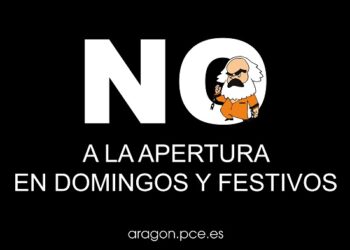 «Contra la apertura en domingos y festivos»