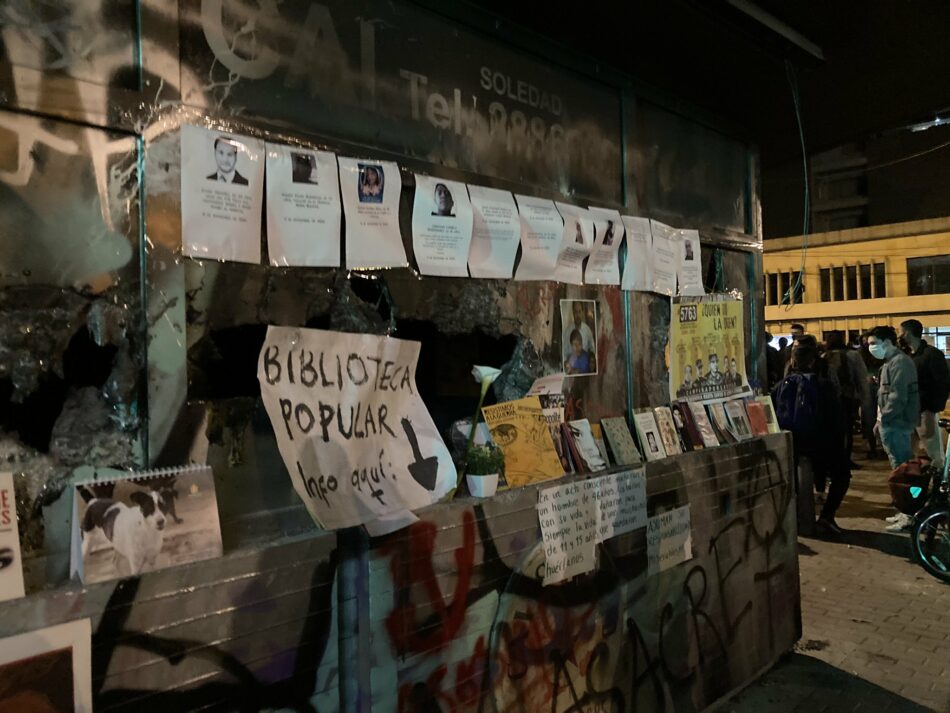 Bibliotecas populares contra la represión policial en Bogotá