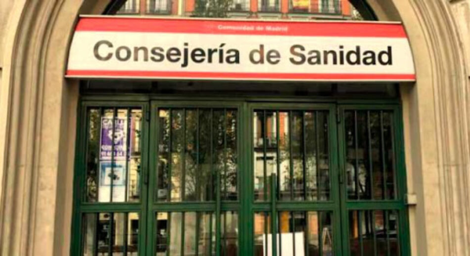 Los sindicatos aplazan la concentración frente a la Consejería de Sanidad de Madrid de este lunes