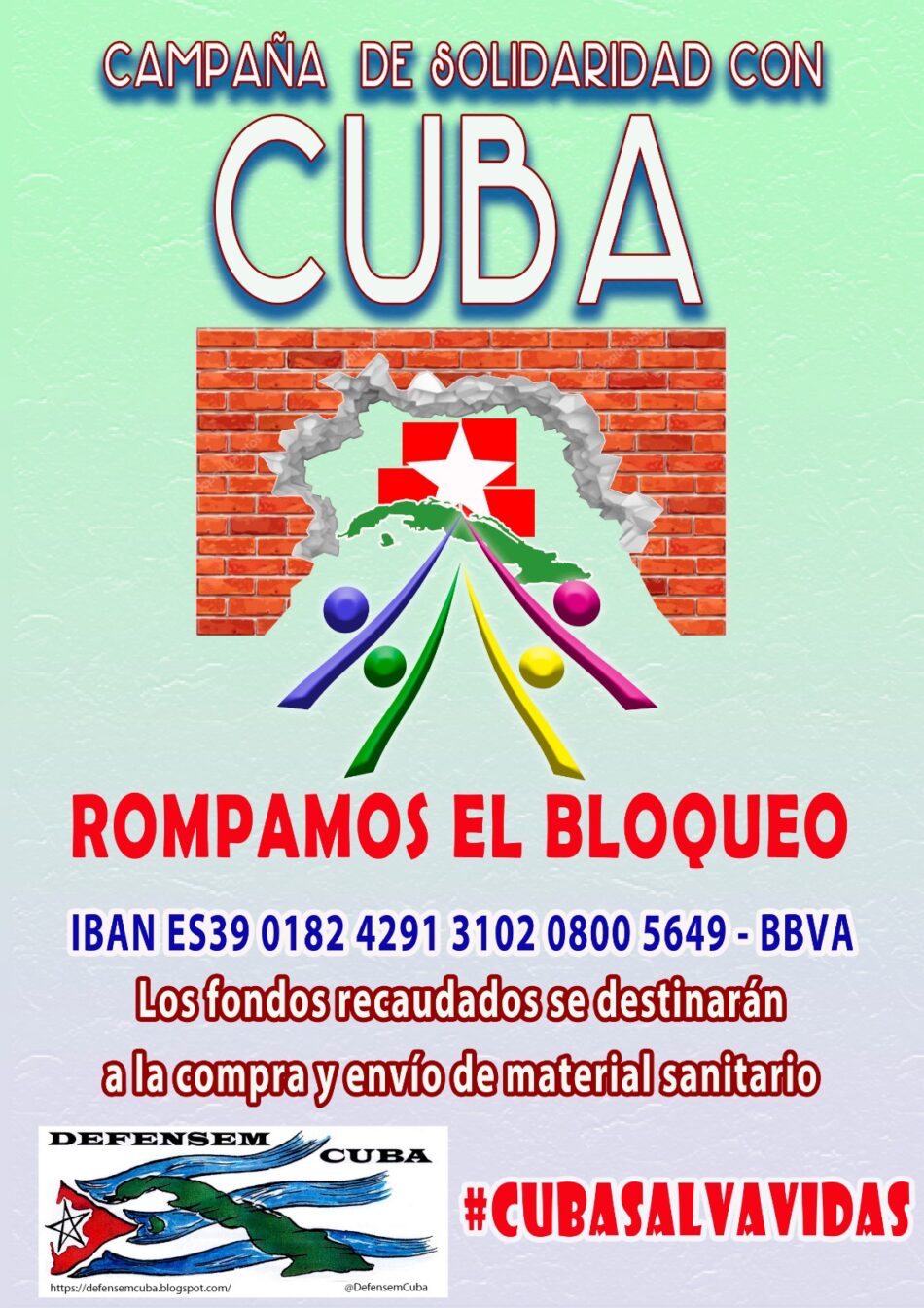 Defensem Cuba lanza una campaña de solidaridad para enviar material sanitario a la isla