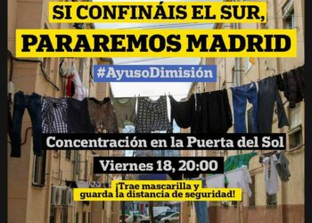 Indignación popular ante los «confinamientos clasistas» de Ayuso