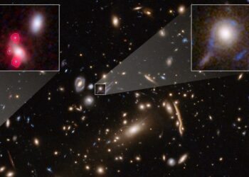Un misterioso ‘exceso’ de lentes gravitacionales en cúmulos galácticos cuestiona las hipótesis sobre la materia oscura