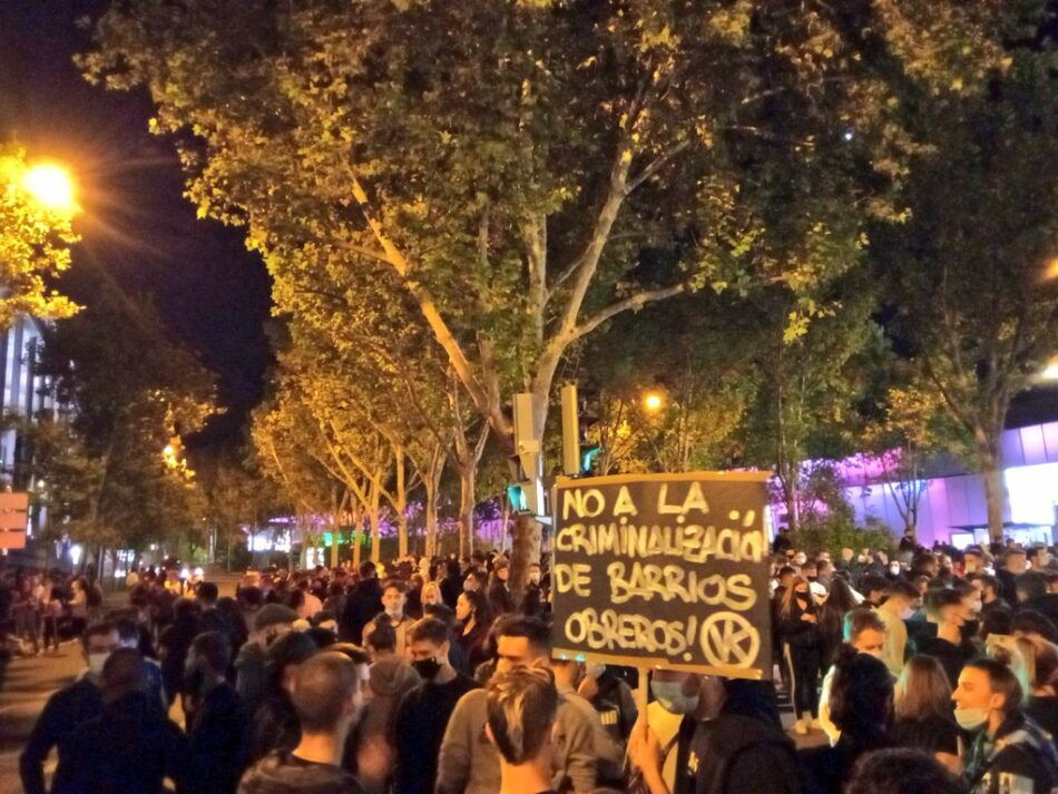 Multitudinaria marcha en Vallecas contra el maltrato institucional a los barrios obreros y la violencia policial