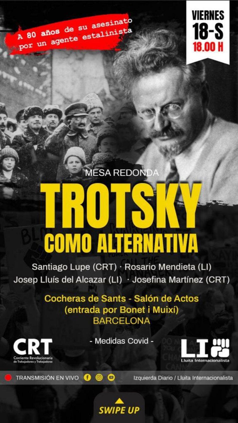 Homenaje a Trotsky en el 80 aniversario de su asesinato