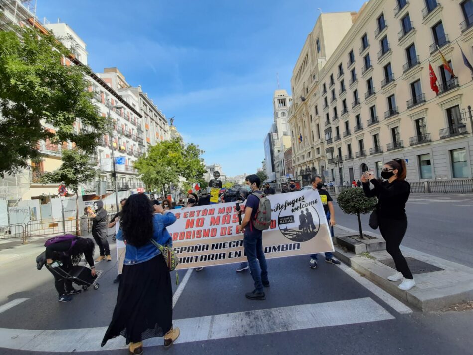 La comunidad colombiana se moviliza en Madrid contra la violencia y por la paz en Colombia