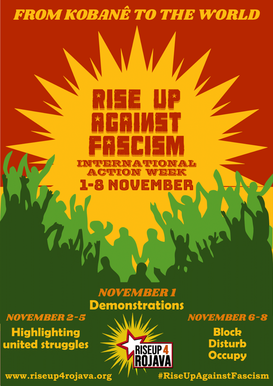 RiseUp4 the Revolution llama a participar en la Semana de Acción de Kobanê