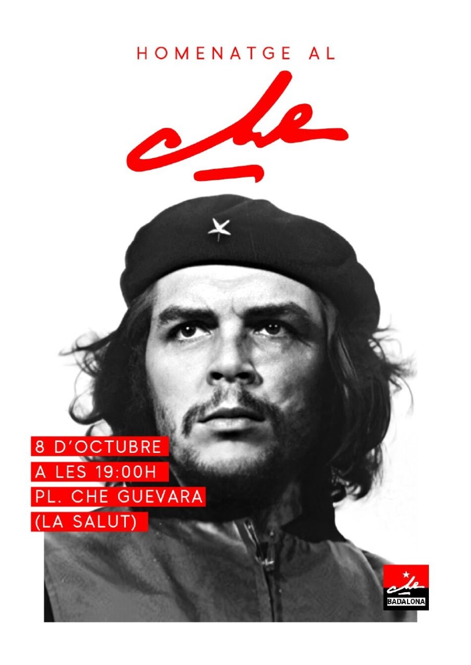 Tot a punt per l’homenatge a Ernesto Che Guevara a Badalona