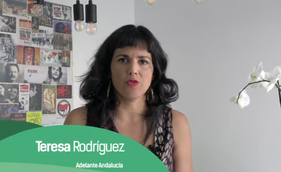 Teresa Rodríguez: «seguiremos construyendo esa fuerza política andaluza que nos represente y que tenga voz propia en todas las instituciones del Estado y en Europa»