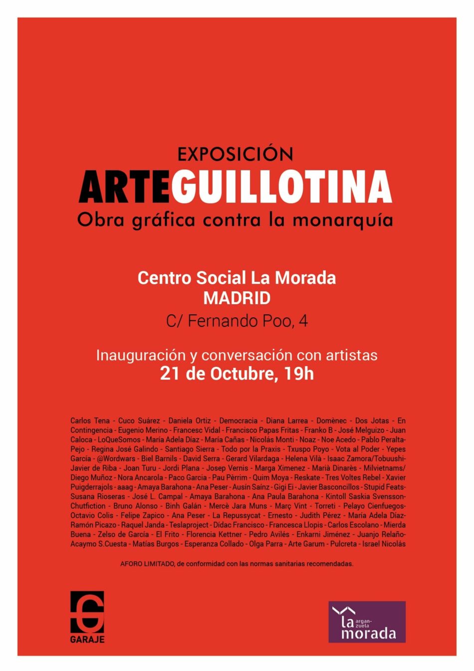 ArteGuillotina en Madrid: una exposición antimonárquica