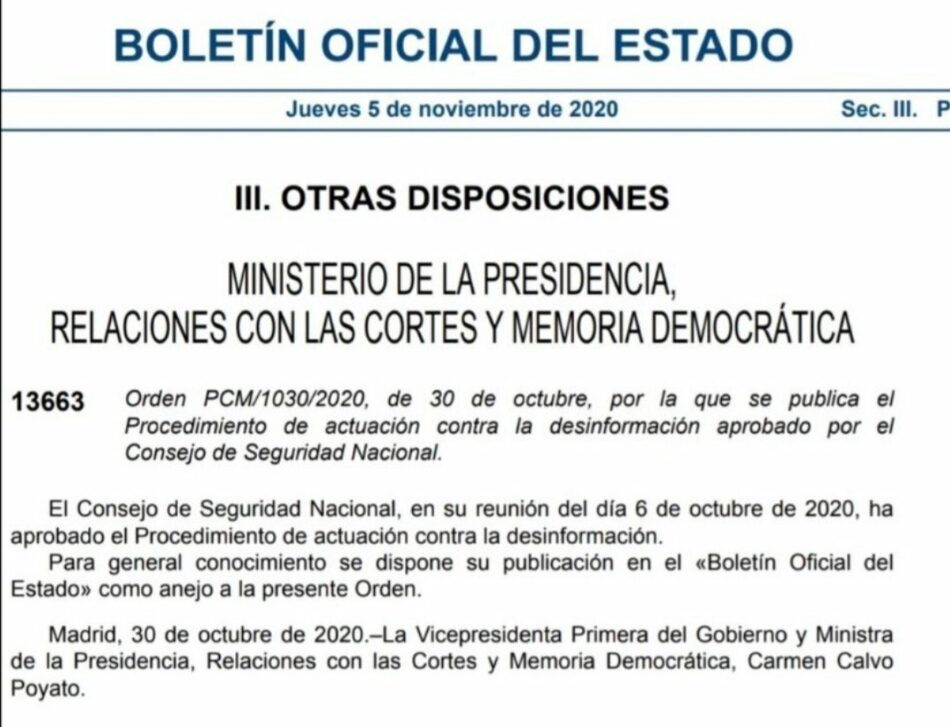 La FeSP muestra cautela ante el plan aprobado para luchar contra la desinformación, la Comisión Europea lo avala