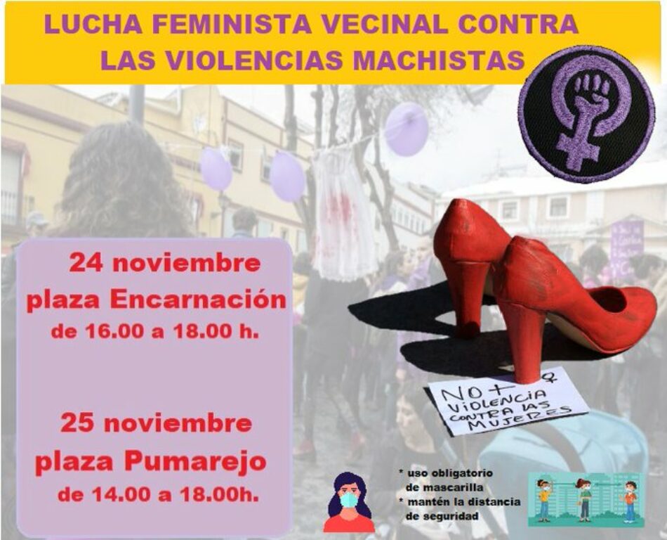 Asamblea Feminista Unitaria de Sevilla: Programa de Actividades, 25N de 2020