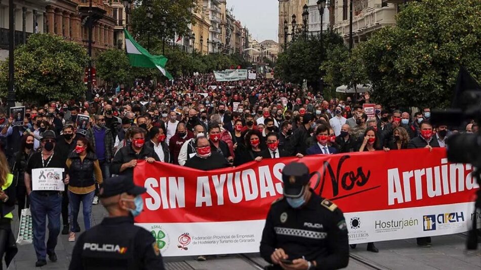 Podemos Andalucía pide a Moreno Bonilla un plan de ayudas urgente para salvar el sector hostelero