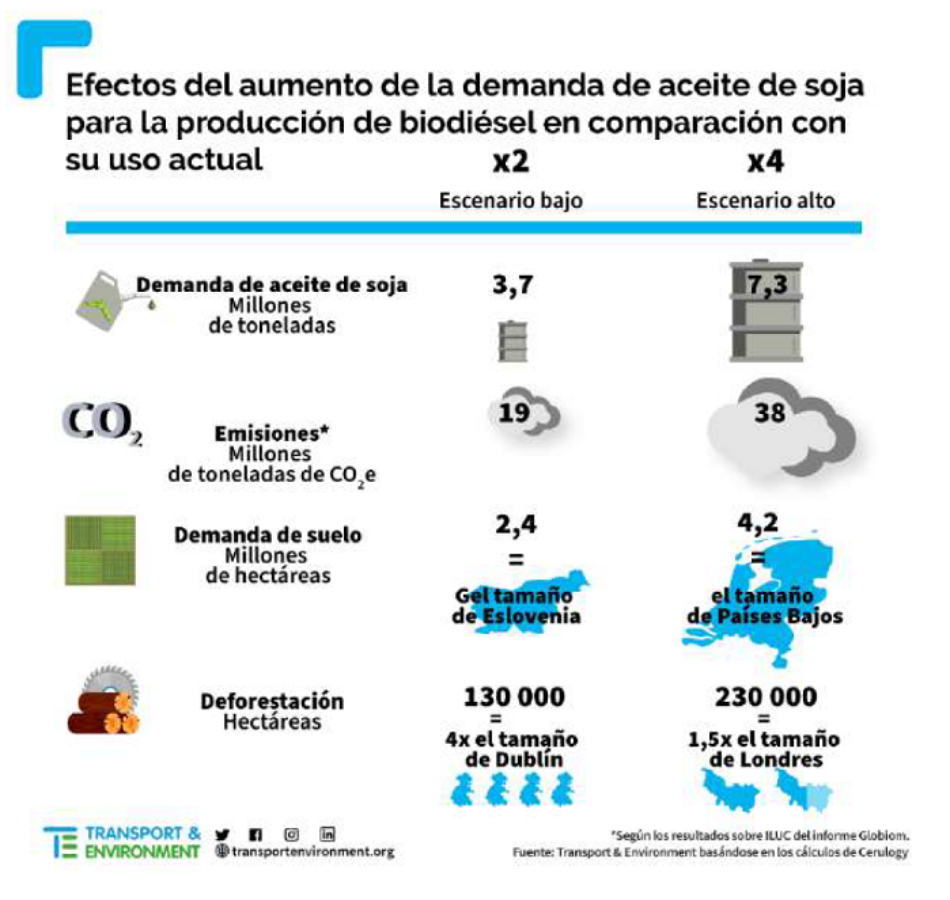 La demanda europea por el aceite de soja podría cuadriplicarse a costa de la deforestación de selvas y humedales