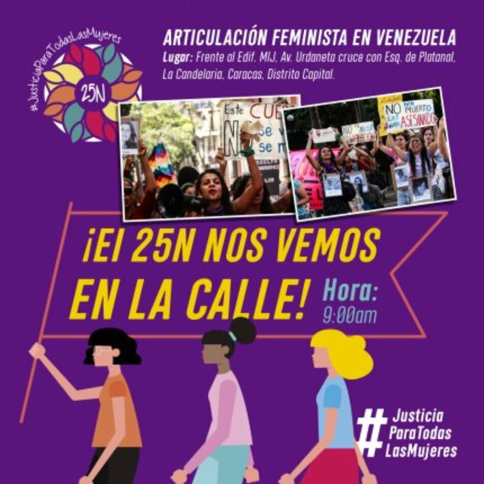 Marcha en Venezuela el 25N: «El machismo nos mata más que el coronavirus ¡No Estamos Todas!»