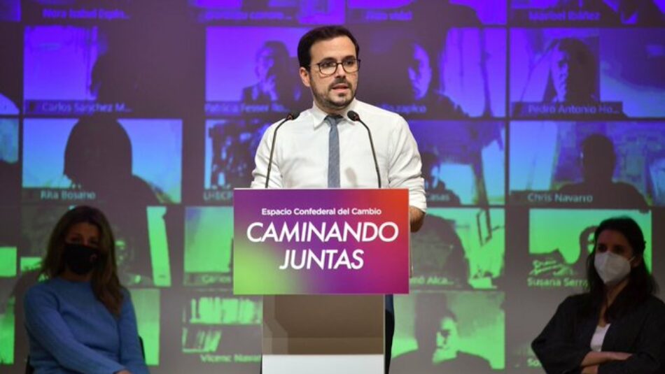 Garzón señala que los Presupuestos “cristalizan el mensaje de la modernización que queremos” pero llama a “estar preparados frente a la ofensiva reaccionaria de la derecha sociológica”