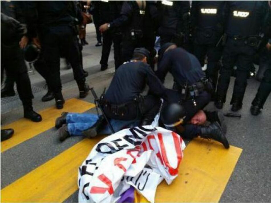 «Ante el juicio contra Luis Ocampo, detenido en la movilización contra la Monarquía del 4 de octubre de 2014»