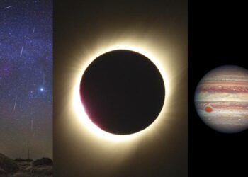 Un diciembre con gemínidas, eclipse solar y superconjunción de planetas