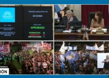 Senado de Argentina aprueba legalización de interrupción del embarazo