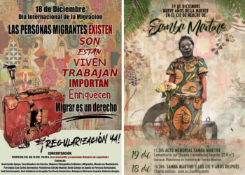 Actos el 18 y 19 de diciembre: Día de las personas migrantes y homenaje a Samba Martine