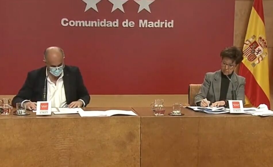 IU Madrid califica de improvisación y dejadez las medidas anunciadas por la consejería de sanidad frente a COVID-19