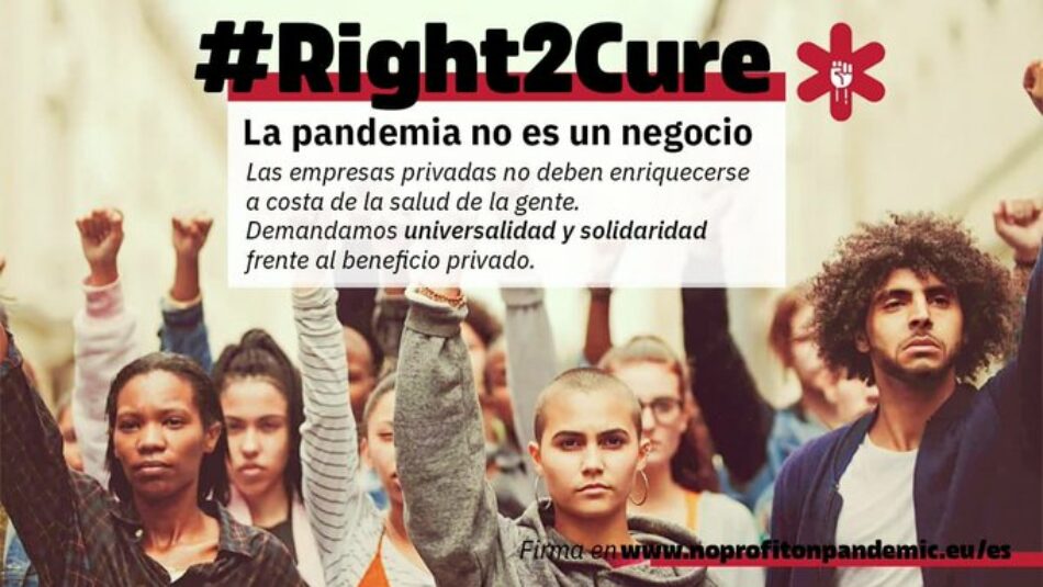 Unidas Podemos lanza una campaña de apoyo a la Iniciativa Ciudadana Europea #Right2Cure para defender el acceso universal a las vacunas del Covid-19 y la transparencia en los contratos