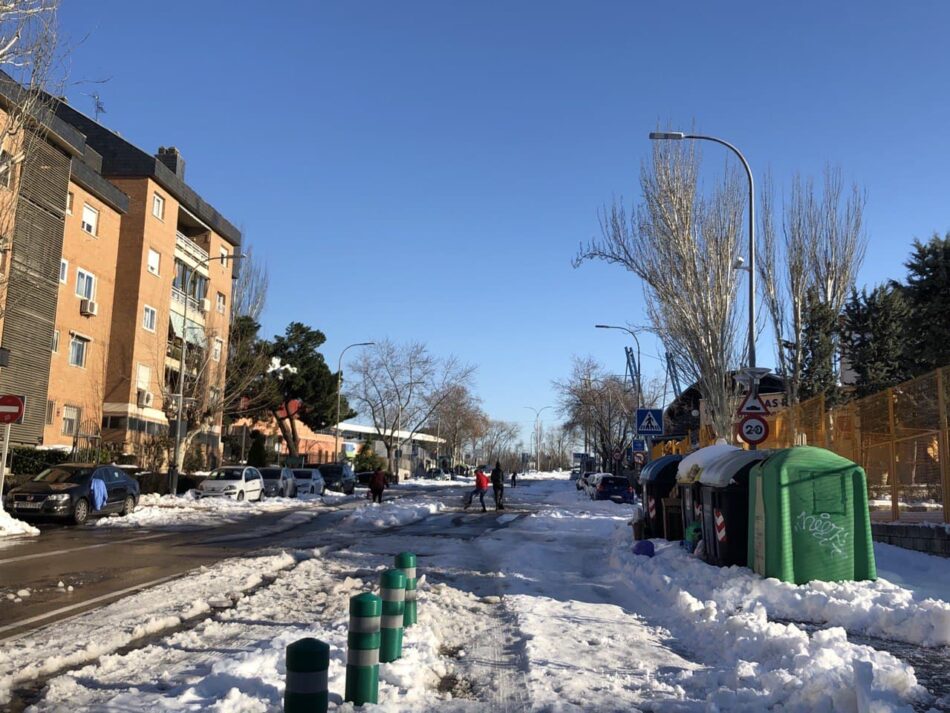 Unidas por Las Rozas demanda al gobierno de De la Uz una Comisión especial para tratar la gestión municipal del temporal de nieve