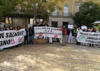 Las trabajadoras de ayuda a domicilio de Almería en lucha