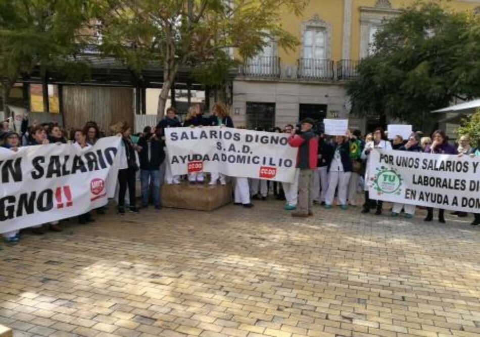 Las trabajadoras de ayuda a domicilio de Almería en lucha