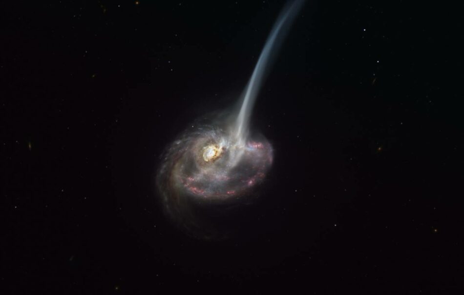 Muerte de una galaxia por una colosal eyección de gas