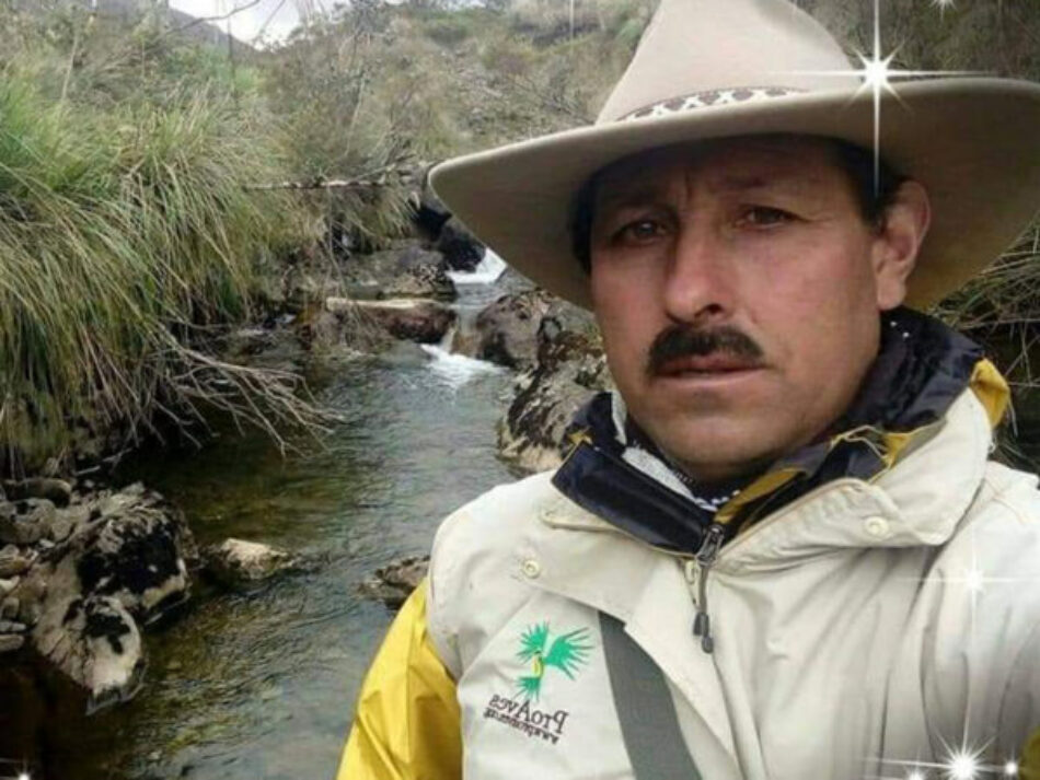 Dolor por el asesinato del ambientalista Gonzalo Cardona Molina en Roncesvalles, Tolima en Colombia