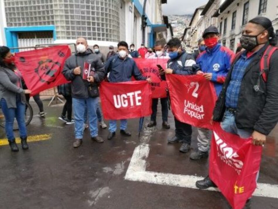 Sindicatos de Ecuador convocan a marcha para finales de enero