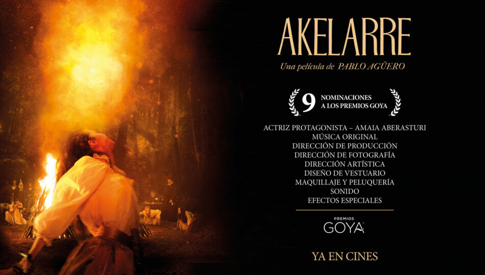 La película «Akelarre» consigue 9 nominaciones a los  Premios Goya